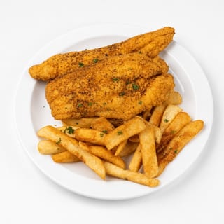 Catfish Basket with Fries (2 piece)