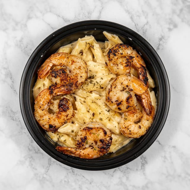 Salmon Alfredo.