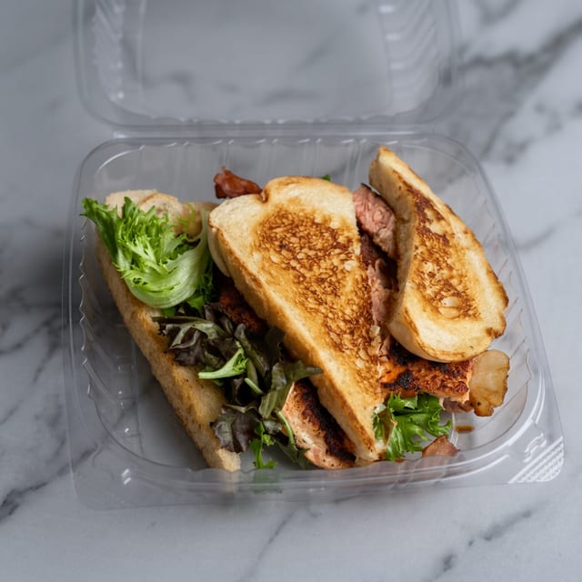 Salmon BLT Sandwich.